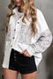 Patchwork Corduroy Buttoned Shirt Jacket
